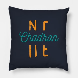 Chadron Nebraska City Typography Pillow