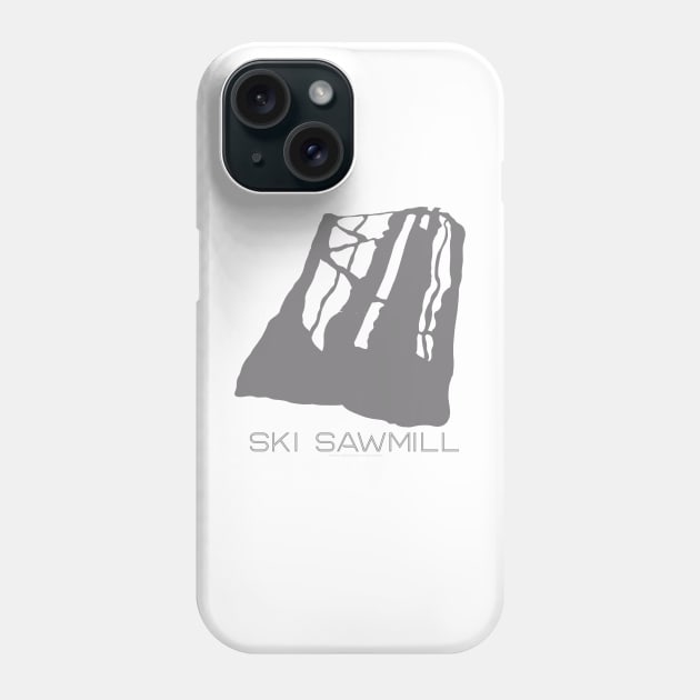 Ski Sawmill Resort 3D Phone Case by Mapsynergy