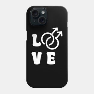 Love Gay White Phone Case