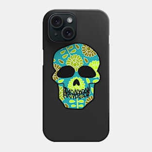 Floral skull Phone Case