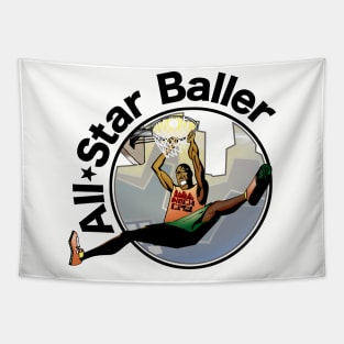 Front and Back All-Star Baller Tapestry