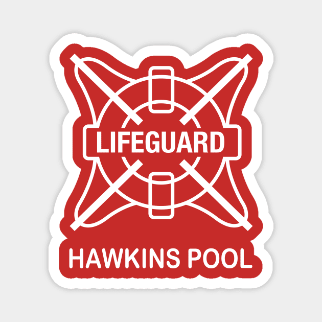 Hawkins Lifeguard Magnet by FOUREYEDESIGN