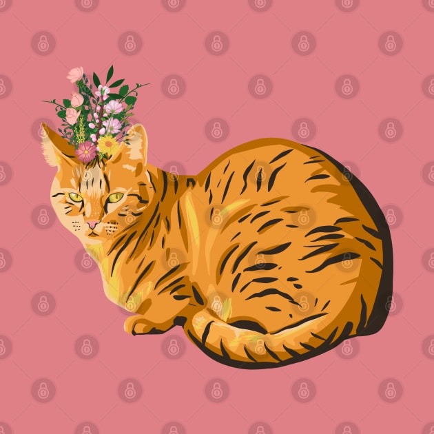 Floral cat by Mimie20