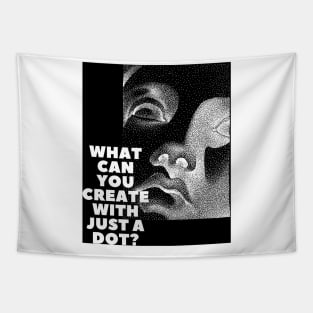 WHAT CAN YOU CREATE WITH JUST A DOT? black box mod / Cool and Funny quotes Tapestry