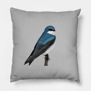 Tree Swallow Backyard Birds Bird Art Pillow