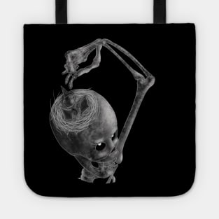 Skeleton feed chicks bw Tote