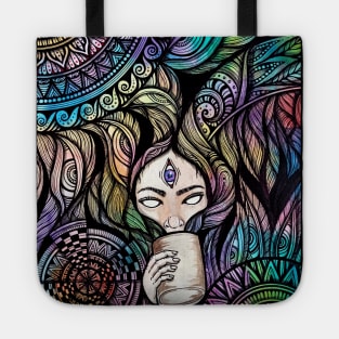 Trippy coffee lover Tote
