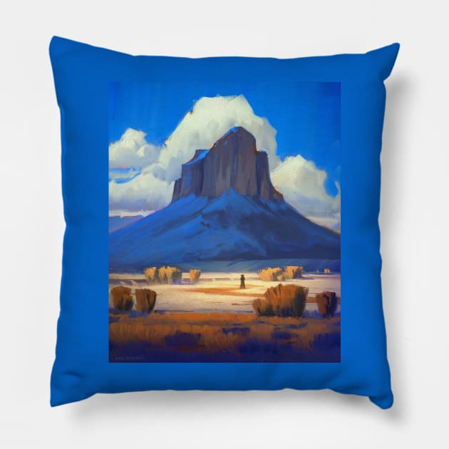 journey of samurai 10 Pillow by rajandp