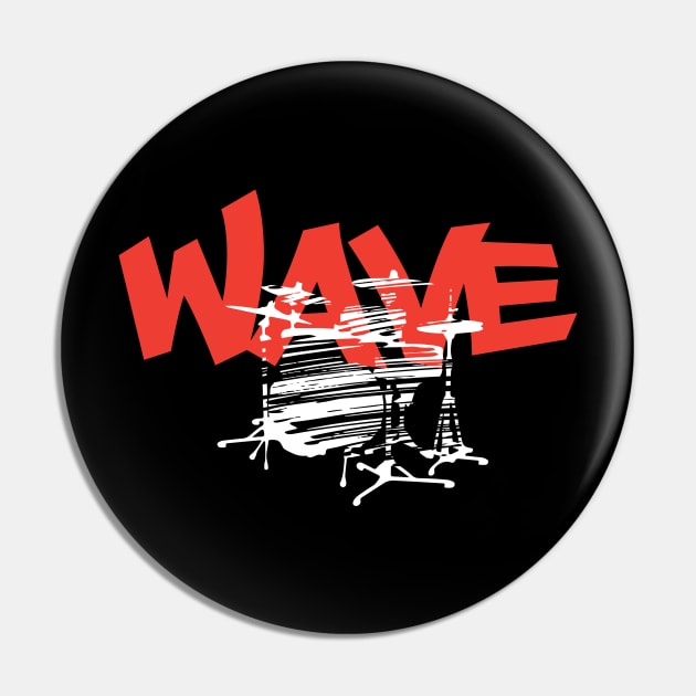 Wave - Creative Drums Concept Pin by jazzworldquest