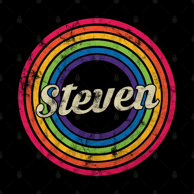 Steven - Retro Rainbow Faded-Style by MaydenArt