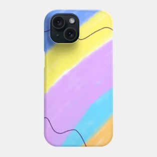 Colorful watercolor art design Phone Case