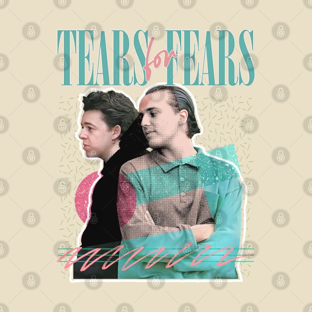 80s Retro Tears For Fears Design by DankFutura