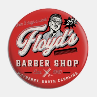 Floyd's Barber Shop Estd. 1960 Pin