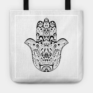 the hand of buddha in mexican ecopop pattern Tote