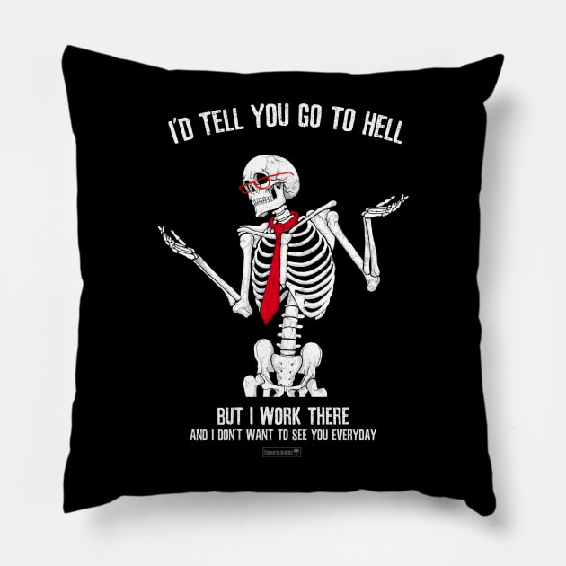 No Offense Pillow by Tommy Devoid