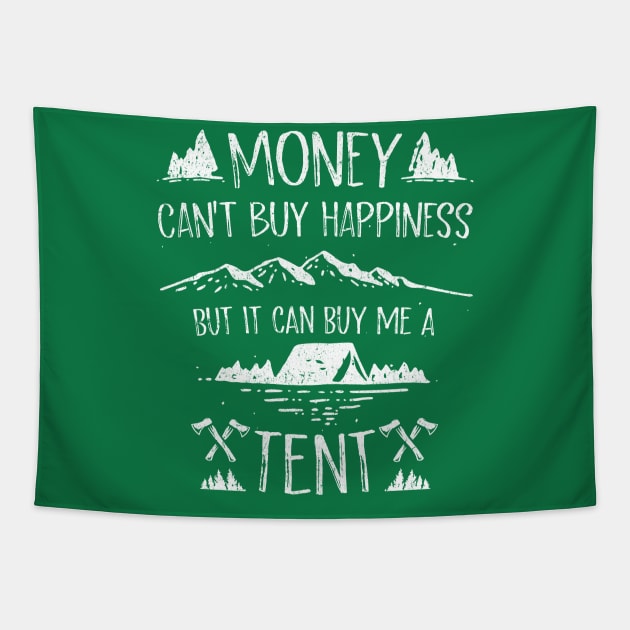 Money Can't Buy Happiness Tapestry by POD Anytime