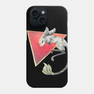 Cute Gerboa on a Red Triangle Phone Case