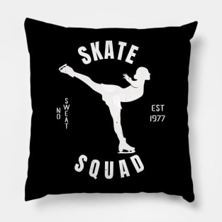 Girls Ice Skate Squad Girls Ice Skating Gift Pillow