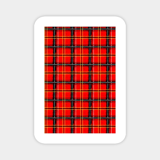 grunge plaid Magnet by B0red
