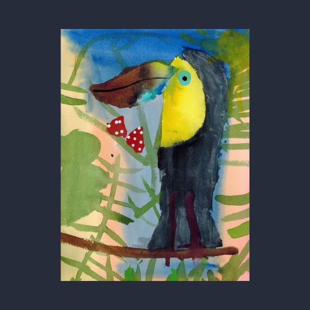 A Toucan Eating Strawberries by Rita Winkler