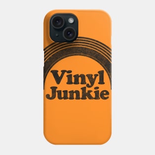 Vintage Look Vinyl Junkie Design Phone Case