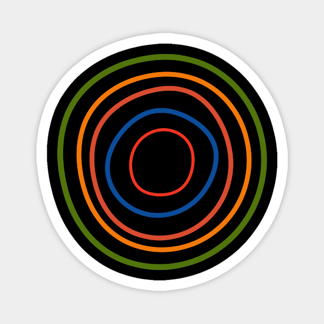 Marlborough Circles Magnet by RockettGraph1cs