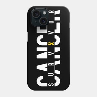 Childhood Cancer Survivor - Gold Ribbon Awareness Phone Case