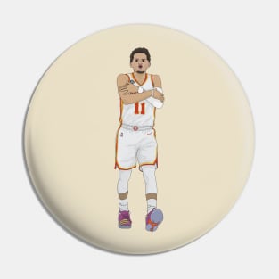 Trae Young Digital Illustration Pin