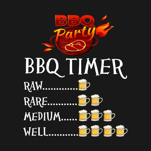 BBQ Timer  Beer Gift for Barbecue Beer and Meat lovers by nellieuyangela