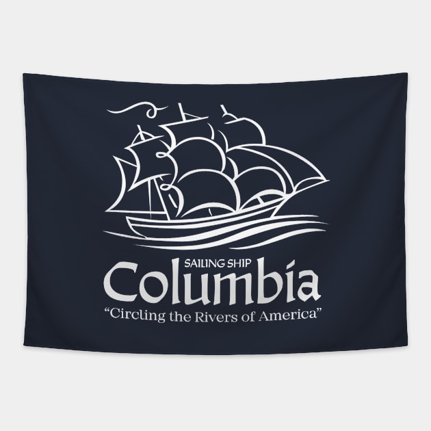 Sailing Ship Columbia Tapestry by GoAwayGreen