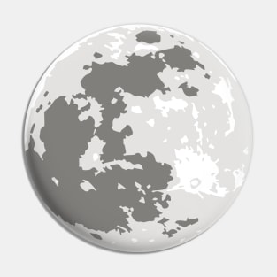 Full Moon Simple Vector Design Pin