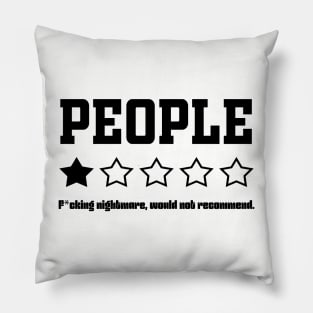 People, One Star Pillow