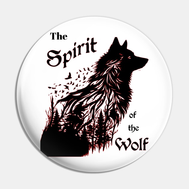 The Spirit of the Wolf Pin by 5 Points Designs