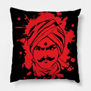 Bharathai Face Poem Bharathiyar Tamil Culture Pillow