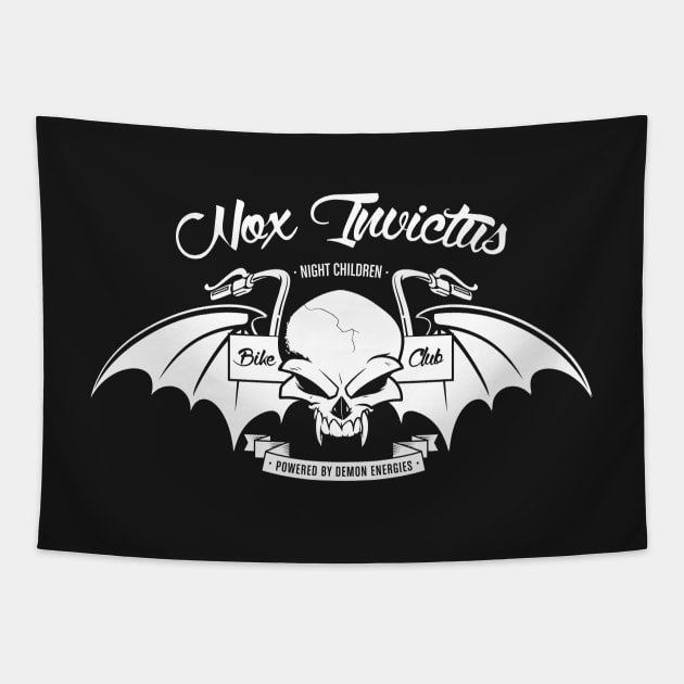 Shadowhunters - Nox Invictus Bike Club Tapestry by BadCatDesigns