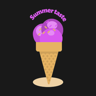 Summer Taste Ice Cream for Food Lovers T-Shirt