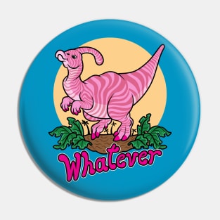 Moody Dinosaur (pink) Pin