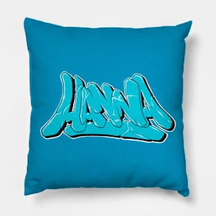 Hanna - graffiti name Pillow