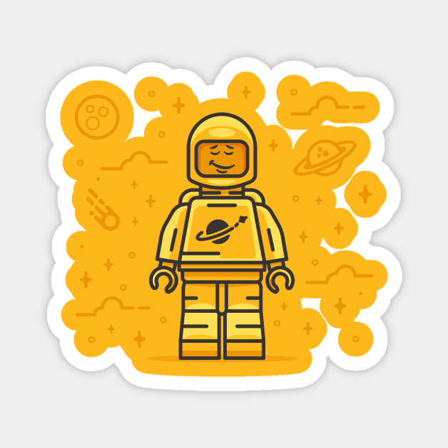 Mellow Lego Magnet by whitehotmonkey