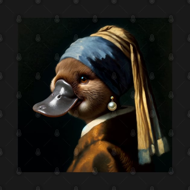 Wildlife Conservation - Pearl Earring Platypus Meme by Edd Paint Something