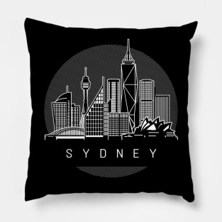 Sydney Australia Skyline Pillow