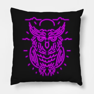 NEON OWL Pillow