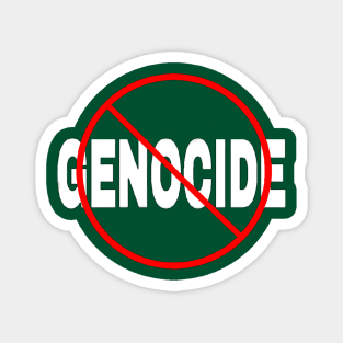 🚫 GENOCIDE - Sticker - Double-sided Magnet