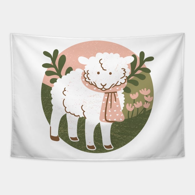 Lamb Tapestry by Wlaurence