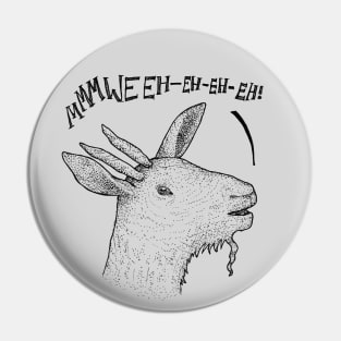 Laughing Goat - funny stuff, animals, fluffy Pin