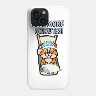 Lazy hamster cant get out of bed Phone Case