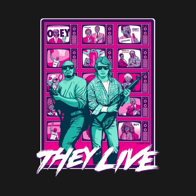 THEY LIVE - 80's Attack by HalHefner