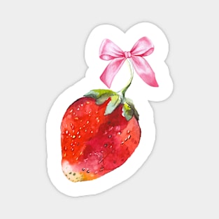 Coquette Strawberry Magnet