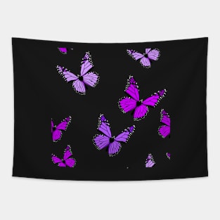 Purple Butterfly Pattern Tapestry