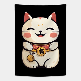 Maneki Neko Cat - Anime Shirt Tapestry